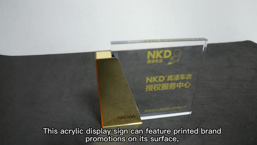 New Arrival Acrylic Counter Top Lettering Trophy Award Display Stand Desktop Transparent Ceremony Souvenir Display Frame
